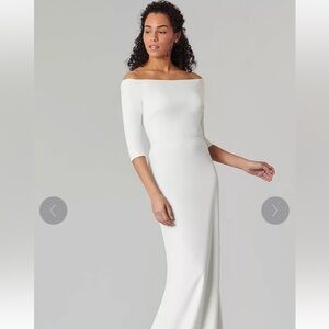 NWT Kleinfeld Kollection Bridal‎ off the Shoulder Wedding Dress Sz 14 $600